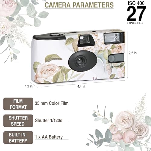 1Shot Disposable Camera Bulk - 10PCS Wedding & Party Film Camera - ISO400 35mm - Image 2