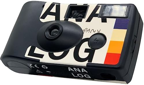 Analog Portrait Mode Disposable Camera w/Flash + Development & Digital Uploads | New Half-Frame 35mm Film Single-Use Camera, 34 Exposures, Pictures Sent to Your Phone