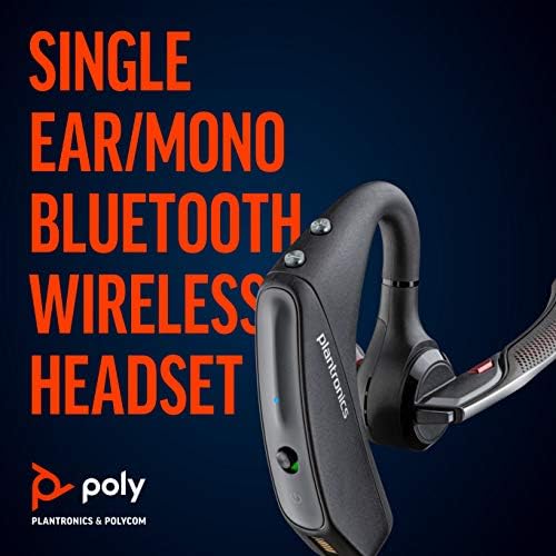 Plantronics - Voyager 5200 UC (Poly) - Bluetooth Single-Ear (Monaural) Headset - Compatible to connect to your PC and/or Mac - Works with Teams, Zoom & more - Noise Canceling - Image 3