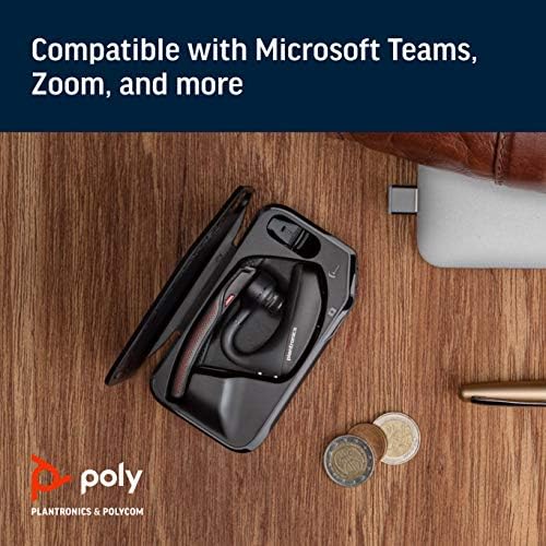 Plantronics - Voyager 5200 UC (Poly) - Bluetooth Single-Ear (Monaural) Headset - Compatible to connect to your PC and/or Mac - Works with Teams, Zoom & more - Noise Canceling - Image 4